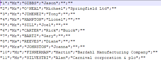 sqlFileExportEncloseAllFields result example